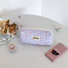 Estuche para lápices, estuche para bolígrafos, bolsa de almacenamiento de oficina y universidad, organizador de bolsa, bolsa de maquillaje, bolsa cosmética, estuche para lápices estético y lindo para niños y niñas de vuelta al cole, útiles escolares