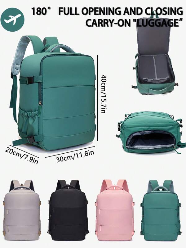 Mochila de mujer, mochila de viaje de gran capacidad para mujer, mochila para ir al trabajo y a la escuela, bolso de ordenador de moda, bolsa de viaje de negocios a corta distancia, mochila de viaje aprobada por aerolíneas, adecuada para Ryanair y Wizz Air