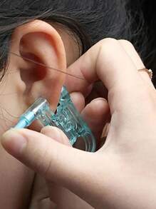 4 pièces/8 pièces Pistolet à percer les oreilles stérile et jetable à faible douleur, avec boucles d'oreilles en blanc intégrées, facile à utiliser, convient pour une utilisation personnelle/outils et accessoires de beauté des oreilles