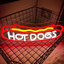 Ramen Neon Schild, lebendiges Ramen Nudel Design, BBQ LED Beleuchtung und Geschäfts Hot Dog Beleuchtungsschilder sind für Heimdekoration, Fast Food Laden, Geschäft, Küche, Schlafzimmer, Bar, Restaurant, Nudelshop Wanddekoration geeignet. USB-betrieben, wiederverwendbar und einfach zu installieren.