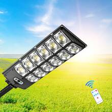 Senmeo Dual-Row 4500mAh Battery Ultra-Bright Commercial Outdoor Solar Light - From Dusk To Dawn, Automatic Control, Waterproof And Dustproof, Supports Remote Control, Suitable For Porches, Courtyards, Garages, Etc. - Light Bulb Style 02 - View 1