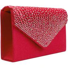 New Ladies Evening Handbags Bridal Wedding Bag Handbag - 紅色 - 查看 5