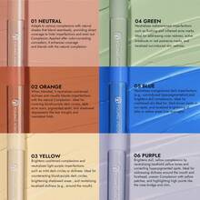 YOUNG VISION 6-Piece Set Of Colored Concealer And Color Correction, Refreshing And Hydrating, Adhering Well, Long-Lasting And Not Easy To Come Off, Foundation Liquid, Natural Makeup Effect, Facial Makeup Set - Nhiều màu - Xem 2