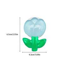 1 件可爱花形手机支架 - 透明夜光树脂可折叠支架，适用于智能手机、生日礼物、圣诞礼物、ABS 材质（斋月手机配件）兼容 、Android 手机、生日礼物、家人、朋友推拉式手机握把、手机支架 - 彩色 - 查看 3