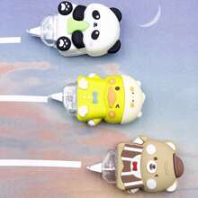 1pc/2pcs/3pcs/6pcs/8pcs/12pcs Cartoon Design Correction Tape, 5mm Width 6m Length, No Peeling, No Tearing, Good Adhesiveness, Smooth, Quick Drying, Student Stationery, Holiday Gift