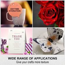 Bộ 350 hạt nước Acrylic trong suốt, hạt bán tròn, hạt sương nhựa, dùng cho đồ thủ công DIY, sổ lưu niệm, làm thiệp, trang trí - trong suốt - Xem 8