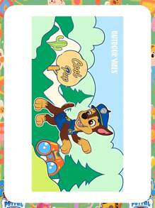 Paw Patrol Paw Patrol Schwimmbad Handtuch, tragbar und zum Einwickeln, fürs Baden und Körpertrocknen, schnelltrocknend und saugfähig, Strandtuch Raumdekoration Heimdekoration