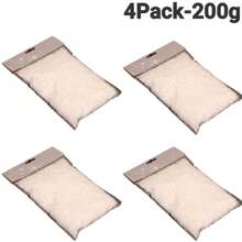 1pack/2 Packs/4 Packs Christmas Snow Decoration - 50g/100g/200g White Shiny Artificial Snow Powder, Acrylic Snow Flakes For Christmas Scene Decoration, Christmas Decoration