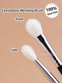 1支天然心形眼影刷，可用于晕染高光、化妆等，100%山羊毛，蓬松柔软，可作眼影晕染刷、眉刷、眼影刷、螺旋刷等。 - 黑與白 - 查看 3