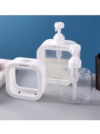 Bouteille de sous-emballage transparente, bouteille de douche, bouteille de désinfectant pour les mains, bouteille en plastique à pression, bouteille de lotion