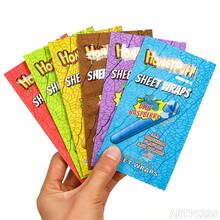 3 Packs HONEYPUFF King Size (110mm) Cigar Roll Paper, Cigar Skin, Sheet Wraps, 5 Sheets/Pack, Multiple Colors | For Any Smokers - 藍莓口味3包(15片) - 查看 5