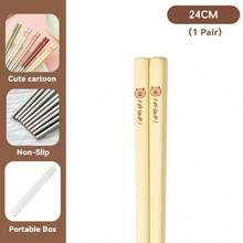 1pc 24CM Cute Capybara Pattern Chinese Chopsticks, Portable 316 Stainless Steel Anti Slip Chopsticks With Cutlery Box, Resistant And Reusable Sushi Stick, Durable And Mildew Resistant Food Sticks, Dishwasher Friendly, Suitable For Student And Adult Use In Home, School, Office, Outdoor Camping, Picnic, Travel,School Supplies - Multicolor - View 15