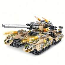 1628-Piece High-Difficulty Military Tank 8-In-1 Assembly Model - DIY Building Puzzle For Study/Living Room Decoration, Festival Gift Collectible, Adult Educational Complex Toy