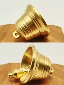 1个铜制风水铃铛，寓意好运、财富、平安、吉祥，可作装饰品、佛教用品、圣诞礼物、房间装饰。