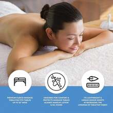 Forpro Premium Fleece Massage Pad Set, Extra Soft, Hypoallergenic, For Massage Tables, Ludes Pad And Face Rest Cover, 31" W X - Multicolor - View 7