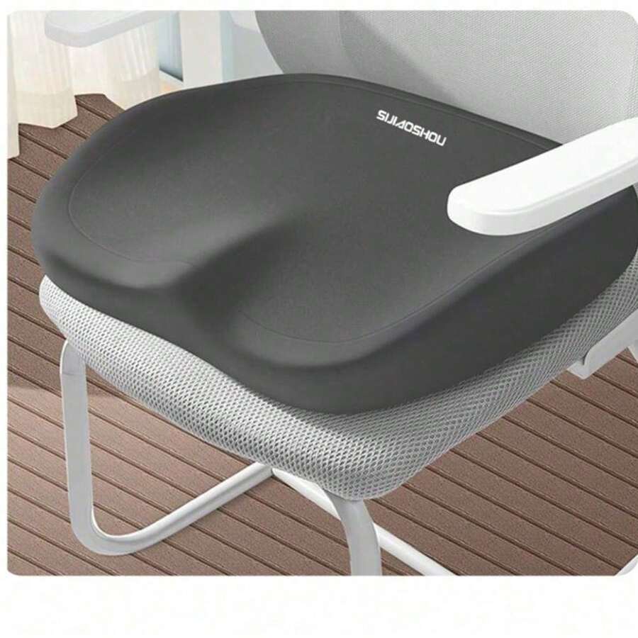 1 pieza Nuevo cojín de asiento con espuma de memoria gruesa, proporciona un apoyo cómodo para la cintura y las caderas, perfecto para largas horas de estar sentado en la oficina y para estudiantes. Cojín de silla, cojín de oficina, cojín de silla, cojín, cojín de silla de juegos - Multicolor - Ver 1
