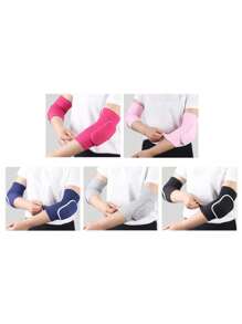 Protección de codo de esponja para deportes y danza, protección contra caídas y choques, protección cálida para el brazo, entrenamiento con presión, protección de codo gruesa