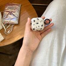 花形 1 件装黑色玫瑰花保护壳适用于 Pro 第 1、2、3、4 代苹果蓝牙耳机