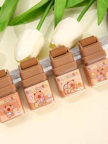 1pc/3pcs/5pcs Funny Capybara Shape Pencil Eraser - Roller Eraser, Easy To Use, Luxurious For Office, Party Such As Random Items, School Supplies, Eraser, Office Supplies>, Pencils, Back To School Supplies, Capybara, Back To School Season, Back To School Easter, Easter Gifts, Christmas, Halloween Essential Teacher Stationery, Boy Gifts, Girl Gifts, Fit For Graduation Season, Eid Al-Adha, Independence Day, Back To School Season, Soft Label - Multicolor - View 5