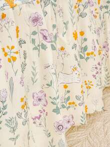 Bộ 3 món (1 ga phủ chân giường, 2 vỏ gối), ga phủ chân giường xếp ly in họa tiết, tấm phủ toàn bộ giường, chống bụi, bộ ga phủ chân giường xếp ly kèm 2 vỏ gối, thoáng khí, thấm hút mồ hôi, mềm mại, có thể giặt, không phai màu, bộ bảo vệ nệm kháng khuẩn. - Những nơi bí mật - Xem 7