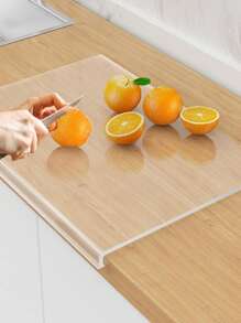 Planche à découper transparente en acrylique pour plan de travail de cuisine, pad de découpe de fruits et légumes, tapis de préparation de viande