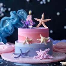 Mermaid Party 0-9 Number Candles, 1-100 Years Old Birthday Candles, Glitter Series, Birthday Cake Candles, Baking Candles, Atmosphere Decor, Suitable For Birthday Party, Housewarming Party, Anniversary, Wedding Party, Mermaid Theme Party Cake Decoration