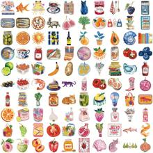50pcs/Pack Mediterranean Style Stickers, PVC Self-Adhesive, Suitable For Laptop, Notebook, Phone Case, Water Bottle, Matte Finish, Asymmetrical Shapes