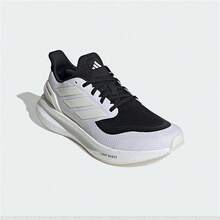 Adidas 男款Pureboost超輕舒適防滑耐磨低筒休閒跑鞋 - 黑與白 - 查看 3
