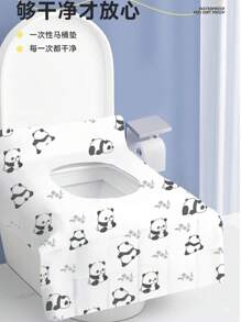 40 piezas Almohadillas de inodoro, almohadillas de papel desechables para inodoro, accesorio de viaje esencial, almohadillas de papel disolvente para aviones, viajes, baños públicos y campamentos, se desintegran rápidamente, livianas e higiénicas, suministros de baño, accesorios de baño, accesorios de viaje