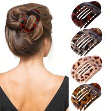 4 Stück/1 Stück Damen 11,2 cm Plastik Minimalistische einfache Stil elegante Großraum Haarklammer, weiß/schwarz/khaki/braun, geeignet für tägliche Frisuren, Gesichtsreinigung, Make-up, Outfit-Passende Haarklammern, Haarklammern, Haarklips, Haarklammern, Haarklemmen, Haarklemmen