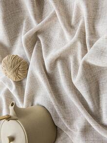 1 件亚麻现代亚麻纱窗帘 - 日式亚麻风格，杆袋设计，适用于客厅和卧室 - 透明轻质滤光窗帘，客厅窗帘，卧室窗帘（面料重量 160 克） - 米色 - 查看 10