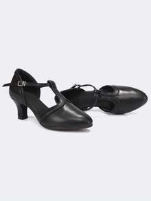 Women's Jazz Dance Shoes, Closed Toe Non-Slip Dance Shoes, Black Modern Dance Shoes, Suitable For Various Dance Styles For Women, Can Be Worn Indoors And Outdoors - Black - View 5