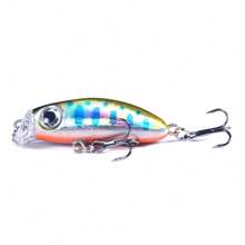 HENGJIA 5 قطع من طعم الصيد السمكي الصغير Minnow، طعوم Wobblers بطول 4 سم وزن 3 جرام، مغرقة ببطء للسمك المقادير، طعم سمكي اصطناعي صلب، طعوم لصيد البلطي والصيد الترفيهي