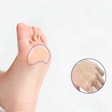 2pcs High Heels Foot Protector, Anti Friction And Cushioning Heel Grip And Toe Pad, Breathable PU Shoes, Foot Patches With Invisible Tape, Ankle Anti Bubble Tape Suitable For Outdoor, Sports, Travel, Home, Office, School, Women's High Heels, Women's High Heels And Men's Sports Shoes, Shoes For Summer