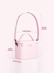 Duża, izolowana torba na lunch z paskiem na ramię – wielokrotnego użytku, wodoodporna, termiczna torba termiczna dla kobiet i dorosłych, szczelny termiczny lunchbox bento z grubą aluminiową wyściółką, idealny do pracy, szkoły, biura, podróży, na piknik i kemping