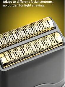 Kemei KM-T389 男士电动剃须刀,旋转式设计,配备两个浮动刀头,干湿两用,IPX7 级防水,旋转式设计,带 LED 显示屏,可修剪胡须,USB Type-C 充电,无线设计 - 彩色 - 查看 12