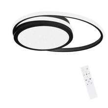 Ceiling Light LED Living Room Ceiling Light - Black Dimmable Living Room Light Modern Round Kitchen Light 56W Starry Sky Design Ceiling Light For Bedroom, Study, Hotel, Office, Kitchen - Black - View 9