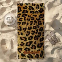 Ein wunderschöner Strandtuch mit Kuh-Muster buntem Muster, stark saugfähig, leicht, perfekt für Sport, klassisches individuelles Text-Logo Microfaser ideal für Strandurlaube, auch als ideales Reisegeschenk.