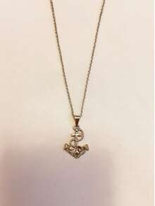 Men's Silver Anchor Pendant Necklace – Nautical Style Twisted Chain Halloween Metal