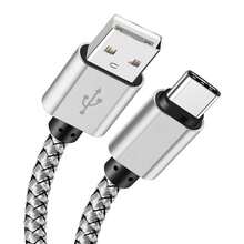 C Charger Cable 60w Fast Charging USB Type C Cables Nylon Braided USB A To USB C Android Charger Cord Compatible With Samsung Galaxy S25 S24 S23 S22 S21 S20 Ultra S20+ Note 20 10 S10 S9 Plus A12 A11 A52 OnePlus Pixel 6 5 4 4a 3a XL