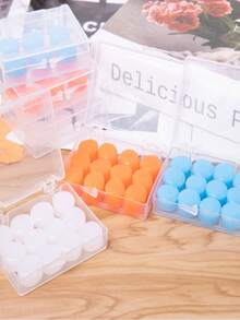 12pcs/6pcs/2pcs Silicone Ear Plugs, Noise-Proof, Waterproof For Swimming & Shower, Reusable