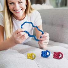 1/5件装指尖玩具 - 成人扭动手指玩具套装 - 成人手指玩具 - 成人派对礼物 - 减压玩具 - 缓解生活和工作压力 - 純色 - 查看 6