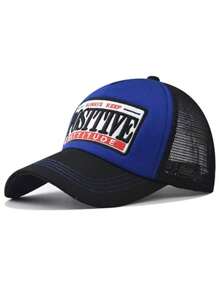 JZML 1pc Men's Letter Embroidered Truck Driver Cap