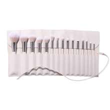 LCZ ColourPop Stone Cold Brush Roll Face Eye Brush Set Face Eye Makeup Brush Set Made With Luxe Synthetic Vegan Bristles Includes Holder 15 Count  1613 - StoneColdSet - 查看 5