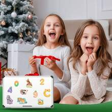 Early Kids Education Magnetic Sticker Set Animals Alphanumeric Fridge Stickers - Multicolor - View 5