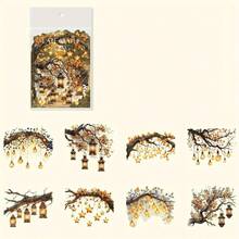 16 件透明 PET 贴纸复古剪贴簿包适用于剪贴簿垃圾日记工艺品装饰日记贴纸、学校用品、返校 - 彩色 - 查看 12