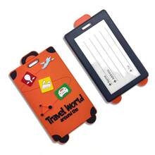 1/2/3pcs 3D Silicone Luggage Tags, Suitcase Labels, Travel Accessories, Ideal Gifts For Her, Travel Backpacks, Travel Bags, Luggage, Travel Gear, Back To School Luggage Tags, Travel Accessories, Travel Essentials, Beach Summer Vacation Travel Organizer, Back To School Bags, School Accessories, School Supplies - Multicolor - View 7