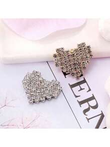 4pcs/Set Heart Shaped Alloy Plated Charms, DIY Jewelry Making Pendant For Bracelet, Necklace, Earring
