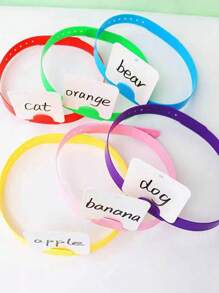 BELLKIDS 6 szt. wkładanych opasek na głowę, 6 kolorów, regulowana opaska, interaktywne gry, kolorowe narzędzia edukacyjne, gry edukacyjne, odpowiednie do klas, rekwizyty do gier imprezowych.