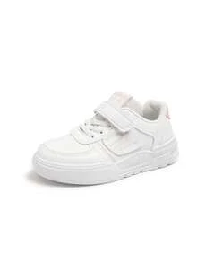 Niños y niñas  niño zapatos de tabla blanco suave fondo antideslizante baja banda cien zapatos de bebé - Rosa brillante - Ver 6